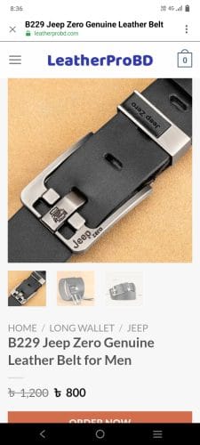 B229 Jeep Zero Genuine Leather Belt for Men photo review